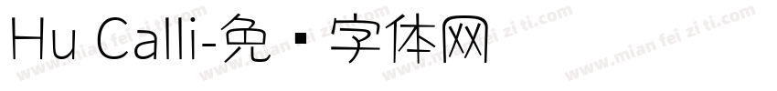 Hu Calli字体转换